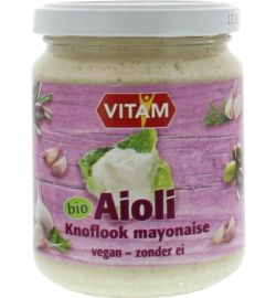 Vitam Vitam Aioli knoflook mayonaise bio (225 ml)