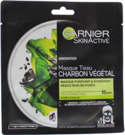 Garnier Garnier Skin active tissue mask charcoal (28g)