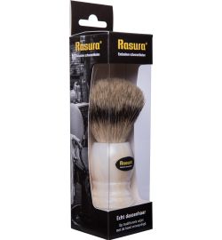 Rasura Rasura Scheerkwast silverspits wit (1 stuk)