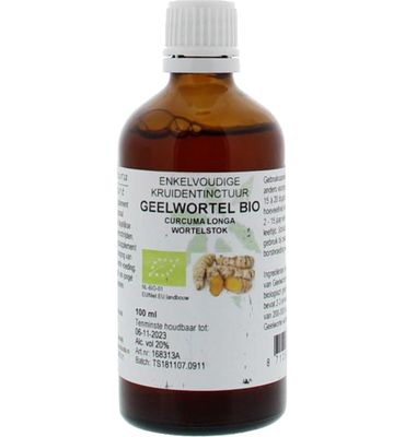 De Cruydhof Curcuma longa / geelwortel tinctuur bio (100 ml) 100 ml