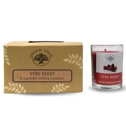 Green Tree Green Tree Geurkaars Votives Verry Berry (55 gr)