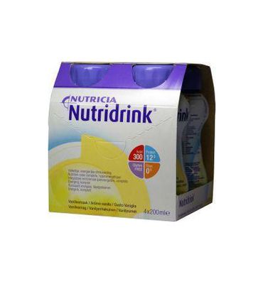 Nutridrink Vanille 200ml (4st) 4st