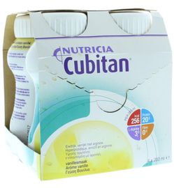 Cubitan Cubitan Vanille 200ml (4 stuks)