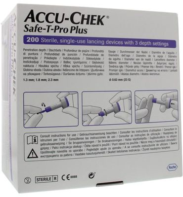 Accu-Chek Safe T-pro plus lancetten (200st) 200st