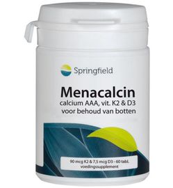 Springfield Springfield Menacalcin vitamine K2 (60 tabletten)