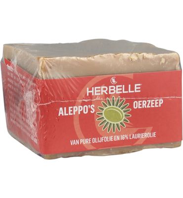 Herbelle Aleppo zeep olijf + 16% laurier (200g) 200g