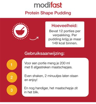 Modifast Protein shape pudding vanille (540g) 540g