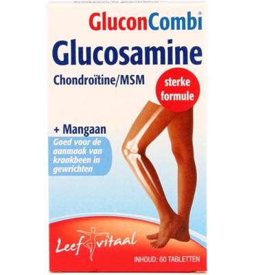 Leef Vitaal Glucosamine & chondroitine msm mangaan (60st) 60st