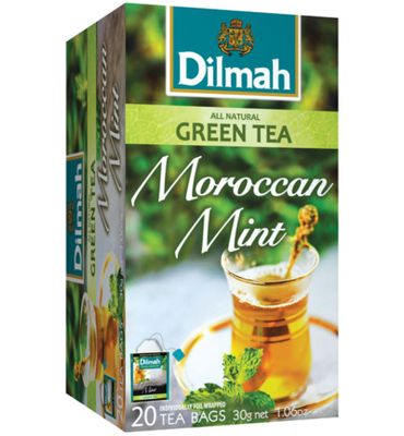 Dilmah All natural green tea Moroccan mint (20ST) 20ST