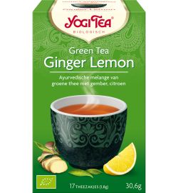 Yogi Tea Yogi Teagreen tea ginger lemon bio (17 stuks)