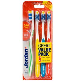 Jordan Jordan Tandenborstel TotalClean Medium 4-pack (4 stuks)