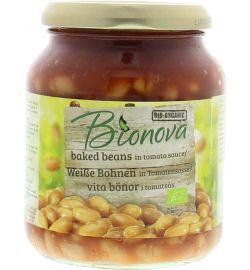 Bionova Bionova Witten Bonen In Tomatensaus Bio (340 gr)