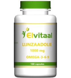 Elvitaal/Elvitum Elvitaal/Elvitum Lijnzaadolie omega 369 (100ca)