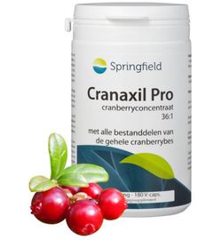 Springfield Springfield Cranaxil Pro cranberryconcentrate 500 mg (180 vega capsules)
