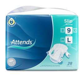 Attends Attends Slip Active 9 Maat L (28 Stuks)