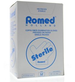 Romed Romed Onderzoekhandschoen steriel copolymeer M (100st)