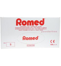 Romed Romed Vinyl handschoen niet steriel poedervrij S (100st)