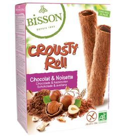 Bisson Bisson Crousty roll choco hazelnoot bio (125g)