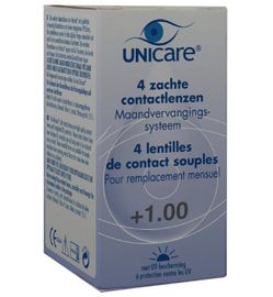 Unicare Unicare Maandlenzen +1.00 (4st)