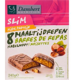 Damhert Damhert Afslank proteinereep chocolade hazelnoot (240g)
