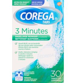 Corega Coregatabletten 3 minuten (30 stuks)