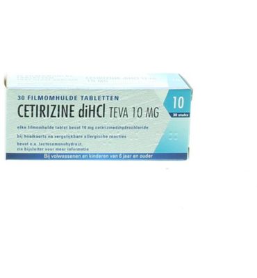 Teva Cetirizine DI HCI 10 mg (30tb) 30tb