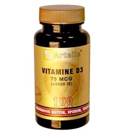 Artelle Artelle Vitamine D3 75mcg (100sft)
