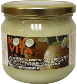 Koko Vita Koko Vita Kokosolie geurloos in glas bio (325 ml)