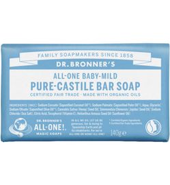 Dr. Bronner's Dr. Bronner's Barsoap baby mild (140 gr)