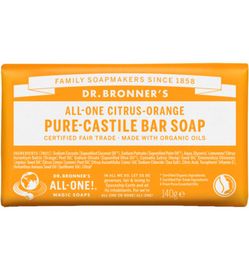 Dr. Bronner's Dr. Bronner's Barsoap citrus & orange (140 gr)