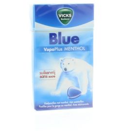 Vicks Vicks Blue menthol suikervrij box (40g)