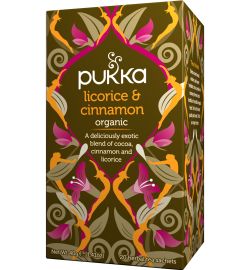 Pukka Pukka Organic Teas Licorice & Cinnamon Thee Bio (20 zakjes)