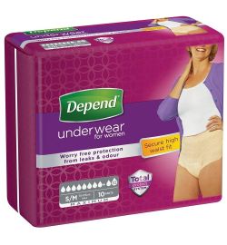Depend Depend Pants vrouw maximum maat S/M (10 stuks)