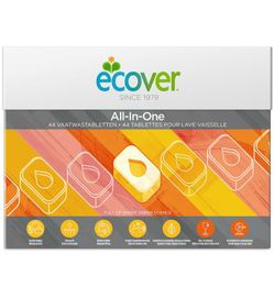 Ecover Ecover Vaatwastabletten All-In-1 (44 tabletten)