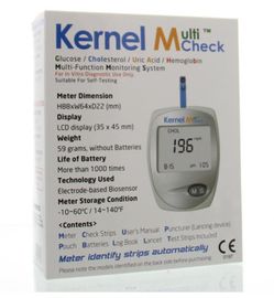 Kernel Kernel Multicheck plus meter HB Glucose Cholesterol (1 stuk)