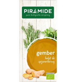 Piramide Piramide Gember Thee Eko Bio (20 stuks)