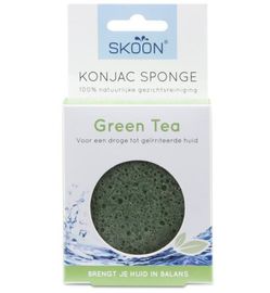 Skoon Skoon Konjac Sponsgreen Tea Bio (1 stuk)