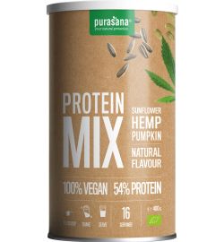 Purasana Purasana Vegan Proteine Zonnebloem Hennep Pompoen Bio (400 gr)