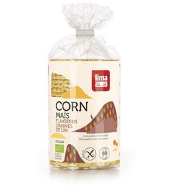 Lima Lima Maiswafels Met Lijnzaad Bio (130 gr)