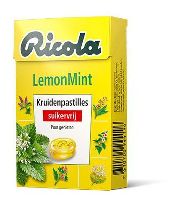 Ricola Lemon mint suikervrij (50g) 50g