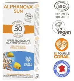 Alphanova Sun Alphanova Sun Sun creme SPF30 bij zonne allergie en waterproof (50 gr)