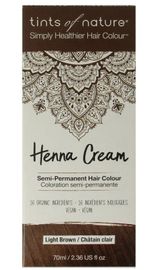 Tints Of Nature Tints Of Nature Henna cream light brown semi permanent (70 ml)