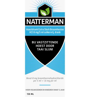 Natterman Hoestdrank extra sterk broomhexine HCl 8mg/5ml (150ml) 150ml
