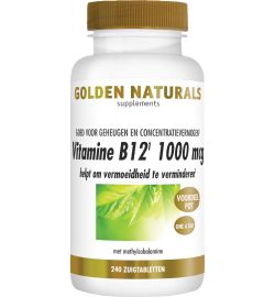 Golden Naturals Golden Naturals Vitamine B12 1000 mcg vega (240zt)