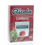 Ricola Cranberry suikervrij (50g) (50g) 50g thumb