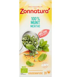 Zonnatura Zonnatura Munt Thee 100% Bio (20 stuks)