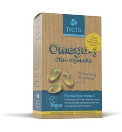 Testa Testa Omega 3 algenolie 250 mg DHA v egan NL (60sft)