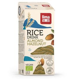 Lima Lima Rice drink hazelnoot-amandel bio (200 ml)