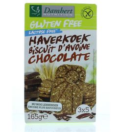 Damhert Damhert Haverkoekjes chocolade glutenvrij (165g)