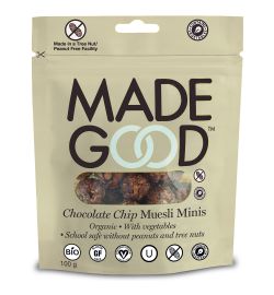 Made Good Made Good Granola minis chocolate chip bio (100g)